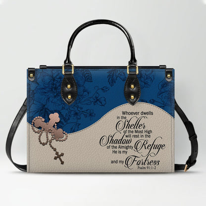 Custom Christian Leather Handbag – Personalized Name, Color & Bible Verse | CHRISTIANARTBAG