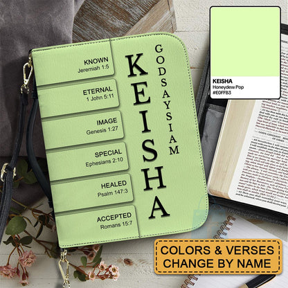 CHRISTIANARTBAG Bible Cover - Customizable Bible Cover – Name, Color & Bible Verse Personalized Just for You - Christian Gifts.