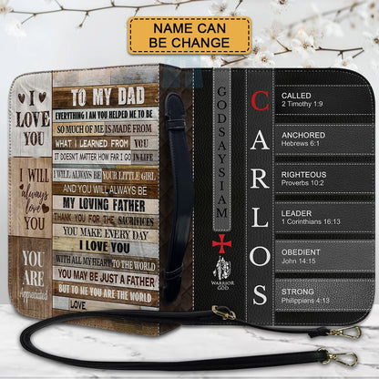 Personalized Bible Cover with Acrostic Name Verse – Custom Faith Gift for [Relationship] – CHRISTIANARTBAG CAB01042026