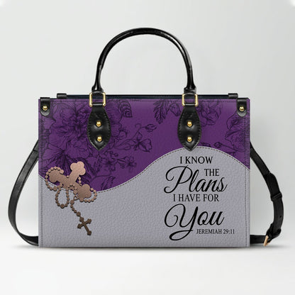 Custom Christian Leather Handbag – Personalized Name, Color & Bible Verse | CHRISTIANARTBAG
