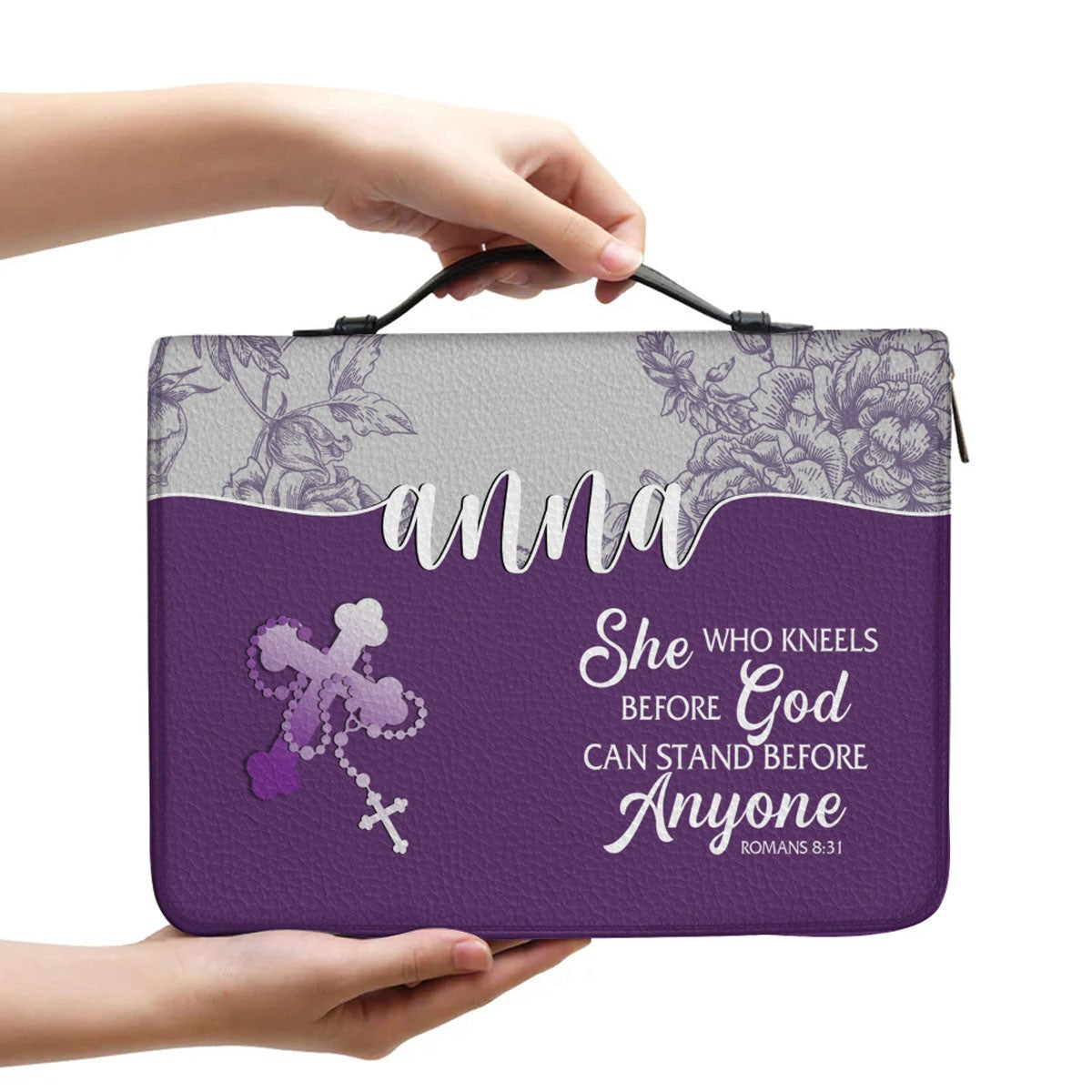 Personalized Bible Cover with Name & Verse – Multiple Colors Available | CHRISTIANARTBAG