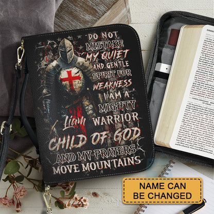 CHRISTIANARTBAG Bible Cover - I'm A Warrior Of God - Personalized Bible Cover for Men, CABBBCV01050725.