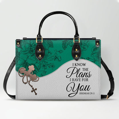 Custom Christian Leather Handbag – Personalized Name, Color & Bible Verse | CHRISTIANARTBAG