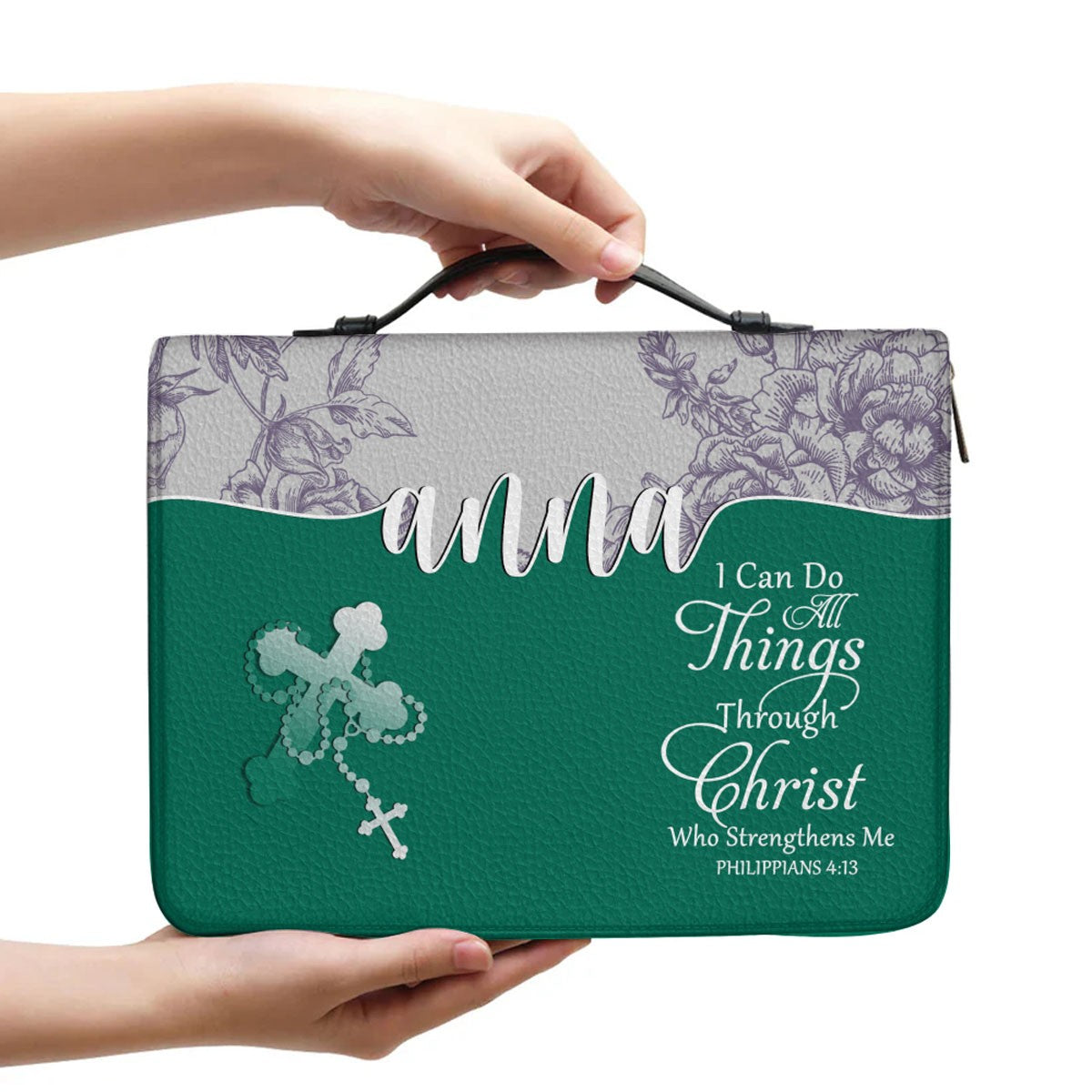 Personalized Bible Cover with Name & Verse – Multiple Colors Available | CHRISTIANARTBAG