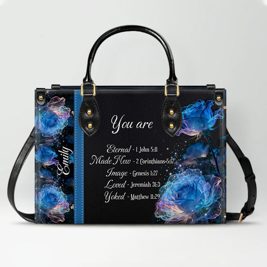Personalized Leather Handbag with Bible Verses – Custom Christian Gift for Women | CHRISTIANARTBAG CAB010202426