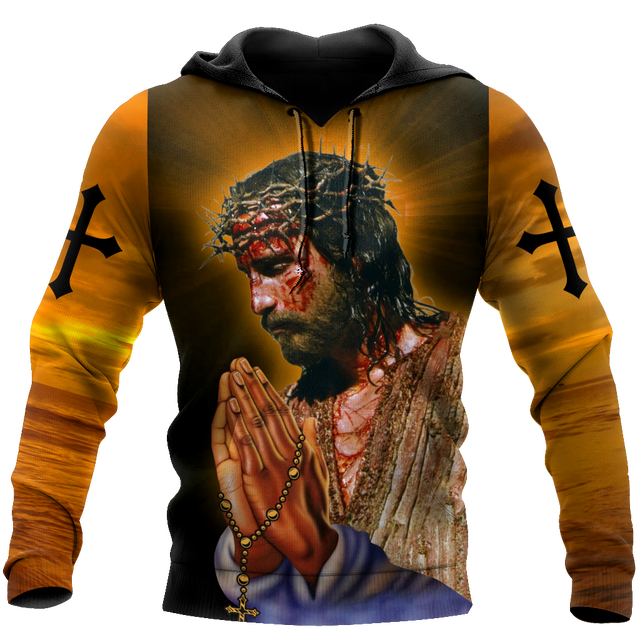 Christianartbag Clothing, Unisex Hoodie Jesus Christ 3D, Christian 3D T-Shirt, Christian 3D Hoodie, Christian 3D Sweater, Personalized Hoodies. - Christian Art Bag