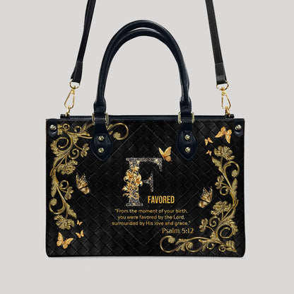 CHRISTIANARTBAG Handbags - Personalized Christian Handbag with Bible Verse – A to Z Alphabet Design – Your Letter, Your Verse, Your Faith – Inspirational Gift for Moms - CABLTB01062425