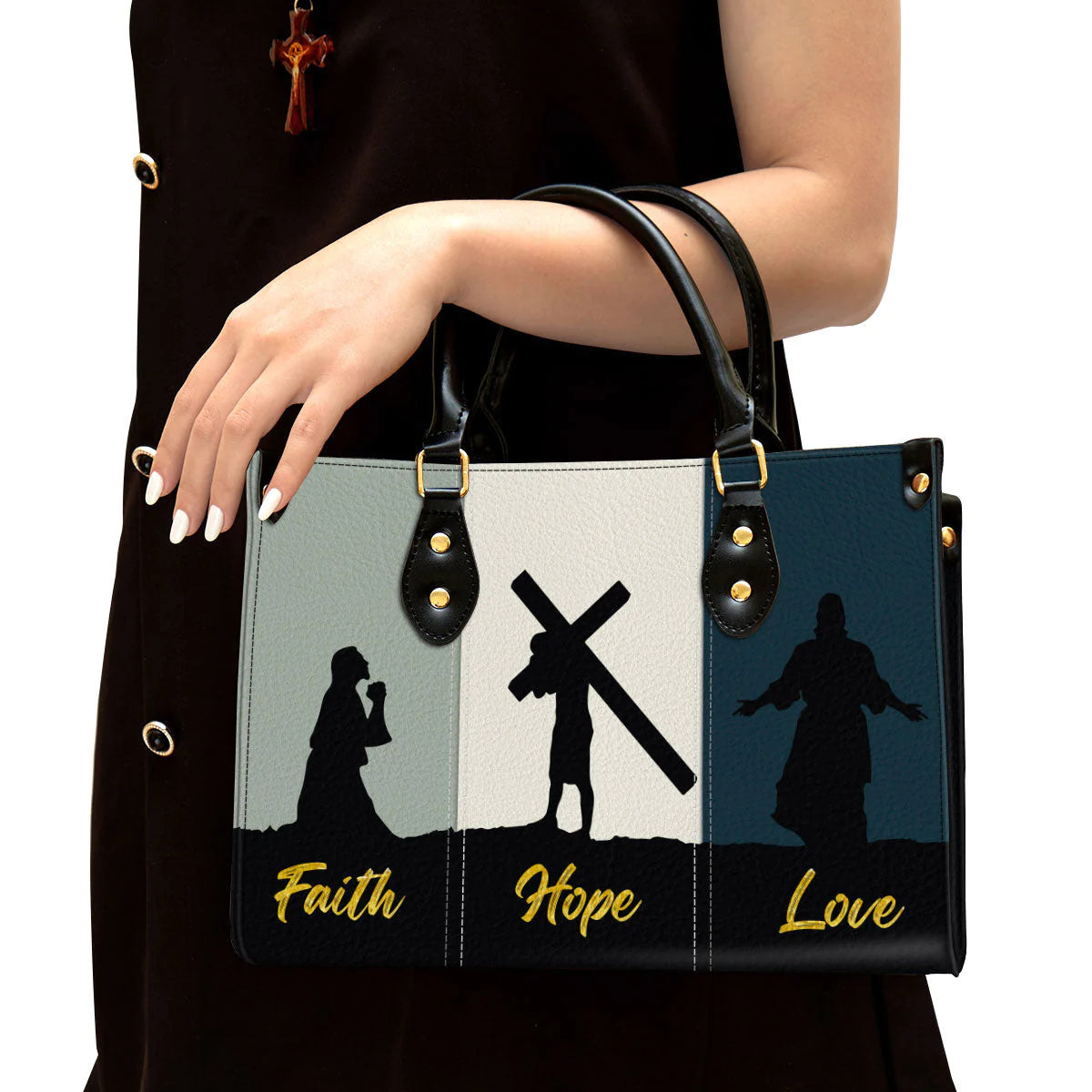 Christianartbag Handbag, Faith Hope Love, Personalized Gifts, Gifts for Women, Christmas Gift. - Christian Art Bag