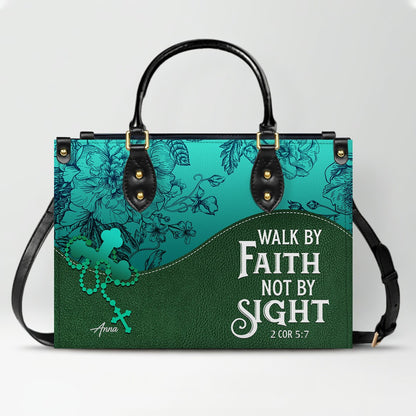 Custom Bible Verse Leather Handbag for Women – Personalized Christian Purse with Name & Scripture – CHRISTIANARTBAG