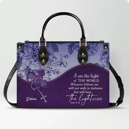 Personalized Christian Leather Handbag and Long Wallet Set – Custom Name, Faith-Inspired Gift for Women