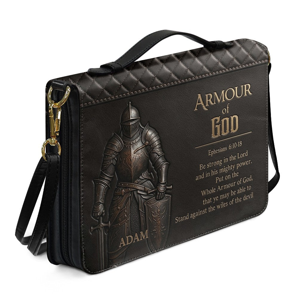 CHRISTIANARTBAG Personalized Armor of God Lion Leather Bible Cover CAB02092426