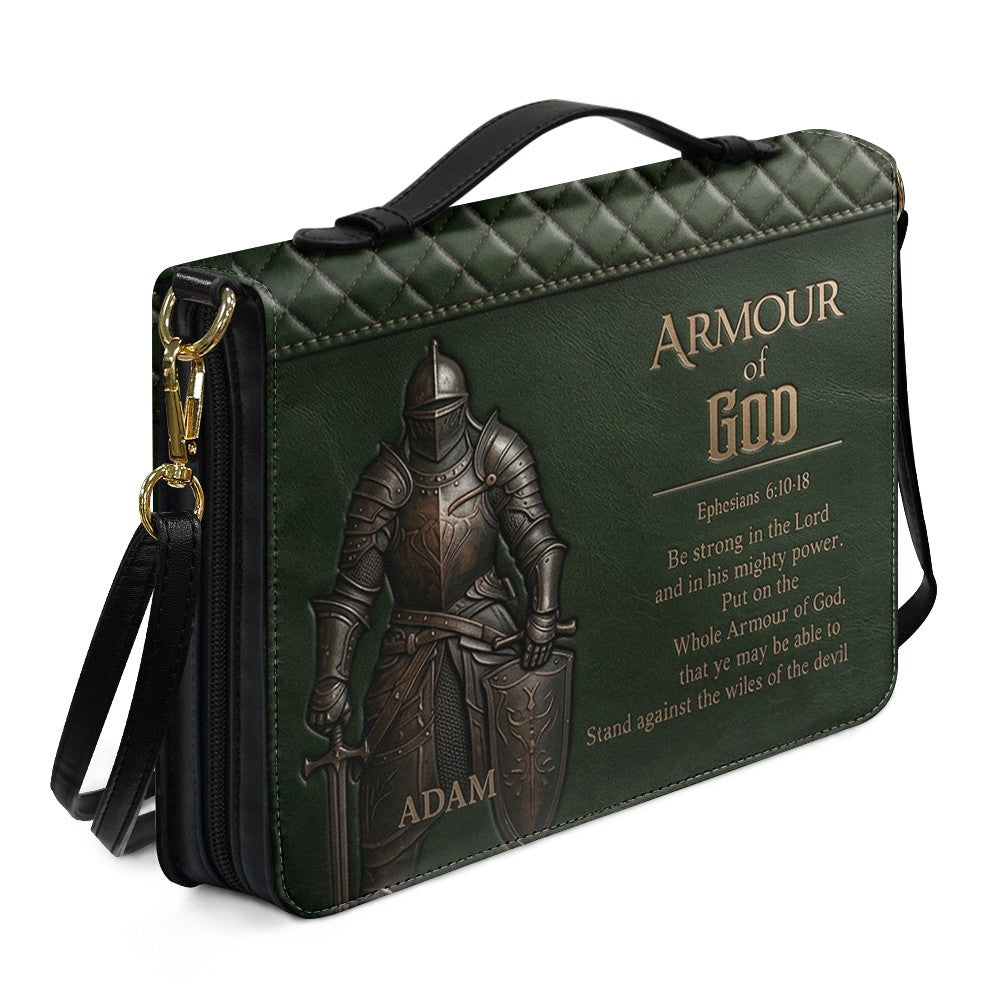 CHRISTIANARTBAG Personalized Armor of God Lion Leather Bible Cover CAB02092426