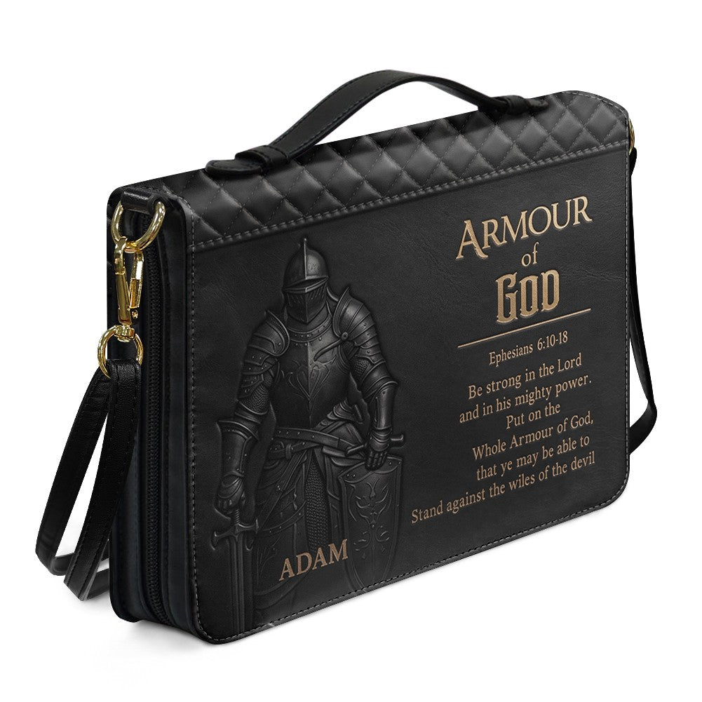CHRISTIANARTBAG Personalized Armor of God Lion Leather Bible Cover CAB02092426