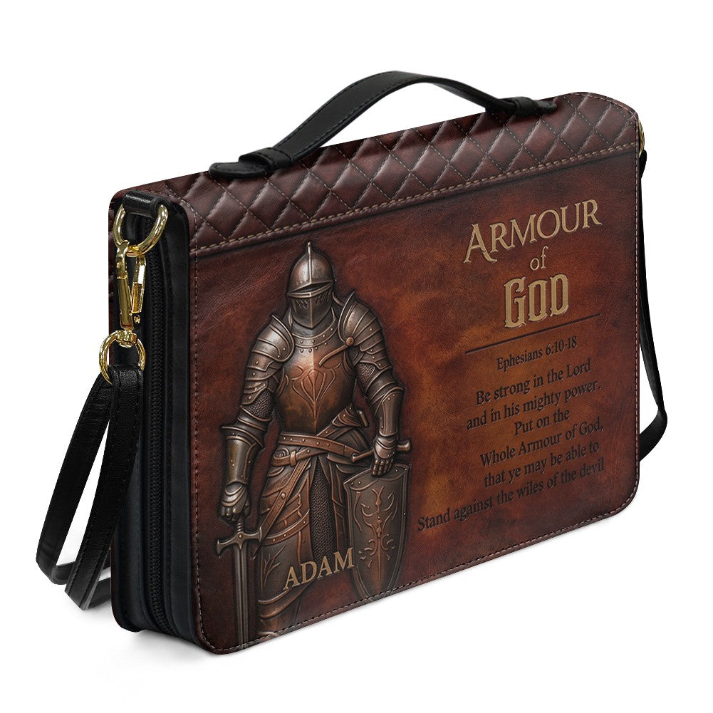 CHRISTIANARTBAG Personalized Armor of God Lion Leather Bible Cover CAB02092426