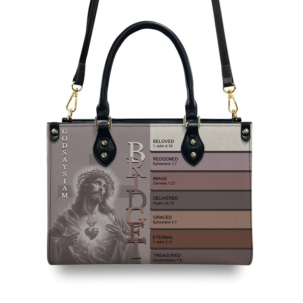 Uncover the sacred meaning of your name - Personalized Leather Handbag – Free Clutch Purse | CHRISTIANARTBAG