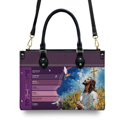 Christianartbag Handbags- Uncover the sacred meaning of your name - Personalized Leather Handbag - CABLTB0113225