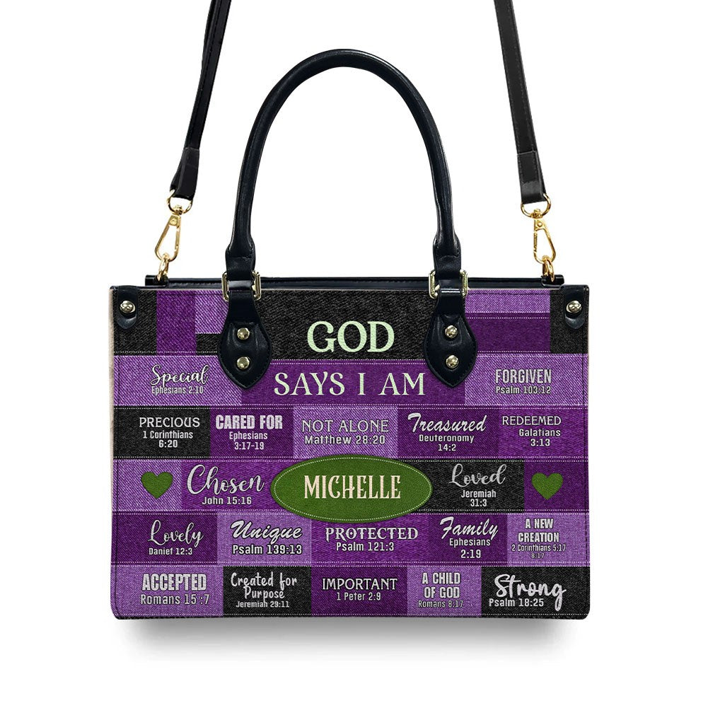 Customized Faith-Inspired Leather Handbag by CHRISTIANARTBAG CABLTHB01080424.