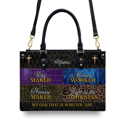 CHRISTIANARTBAG Personalized Leather Handbag - Way Maker - CABLTHB01240424.