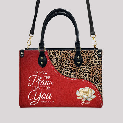 Personalized Christian Leather Handbag with Bible Verses – Faith Tote Purse for Women | CHRISTIANARTBAG