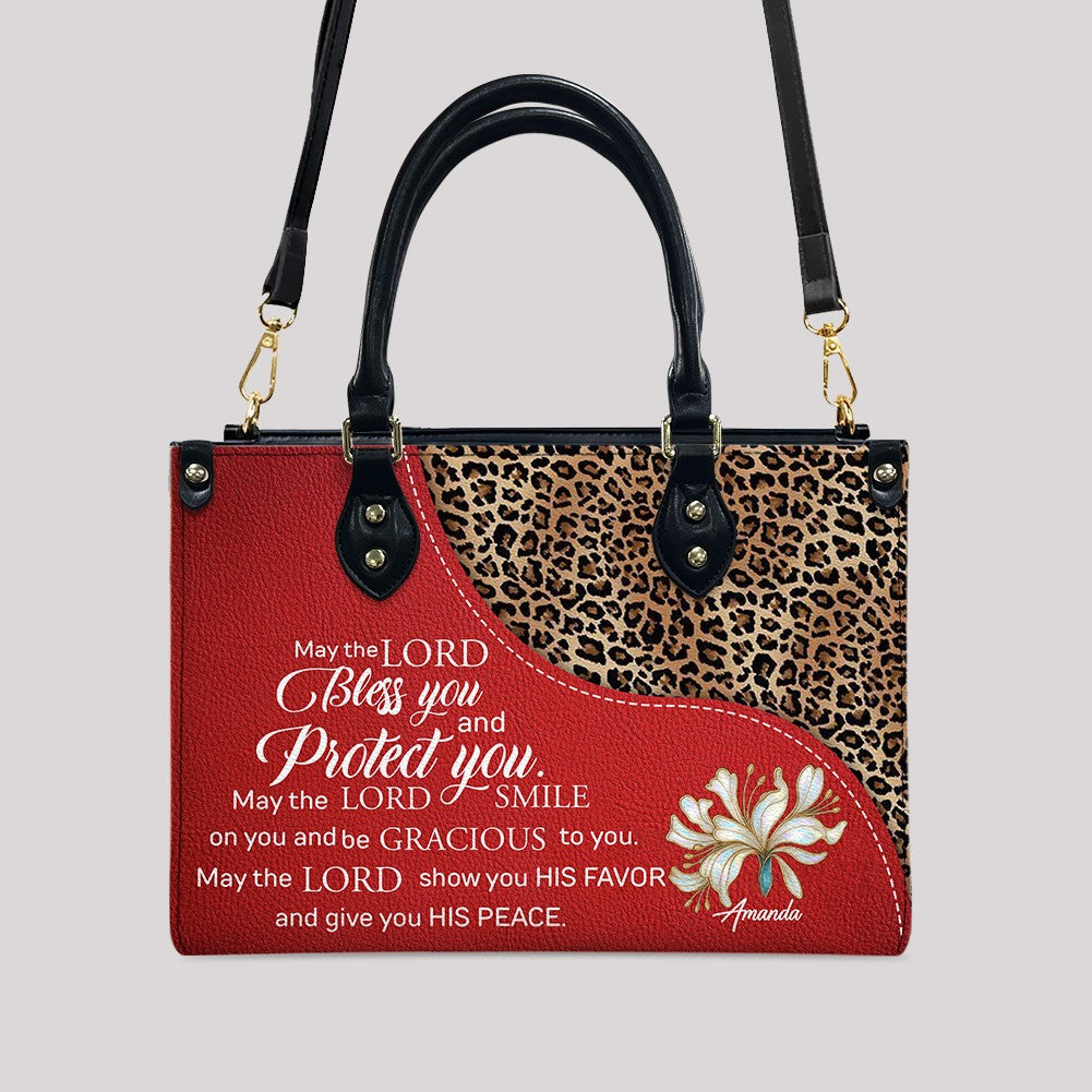 Personalized Christian Leather Handbag with Bible Verses – Faith Tote Purse for Women | CHRISTIANARTBAG