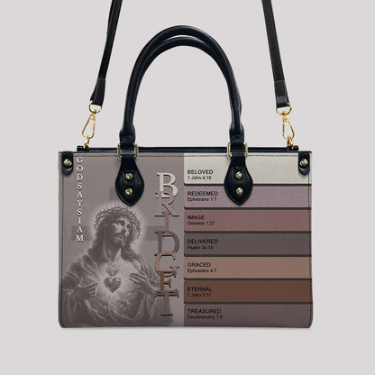 CHRISTIANARTBAG Handbags - Uncover the sacred meaning of your name - Custom Name & Color - Personalized Leather Handbag - CABLTB01250525
