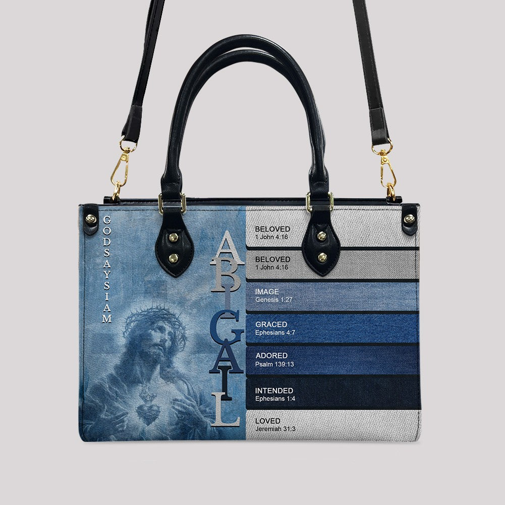 CHRISTIANARTBAG Handbags - Uncover the sacred meaning of your name - Custom Name & Color - Personalized Leather Handbag - CABLTB01250525