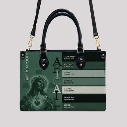 CHRISTIANARTBAG Handbags - Uncover the sacred meaning of your name - Custom Name & Color - Personalized Leather Handbag - CABLTB01250525