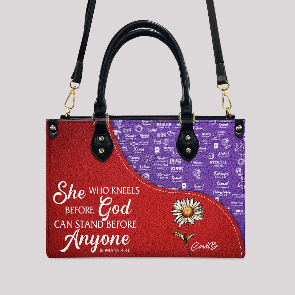 Personalized Leather Handbag with Bible Verses – Christian Tote Purse for Women | CHRISTIANARTBAG