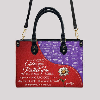 Personalized Leather Handbag with Bible Verses – Christian Tote Purse for Women | CHRISTIANARTBAG