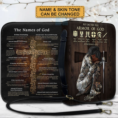 CHRISTIANARTBAG Custom Armor of God Bible Cover - Personalized Faith Accessory - Personalized Bible Cover - Bible Cover For Women, CABBBCV01030823.
