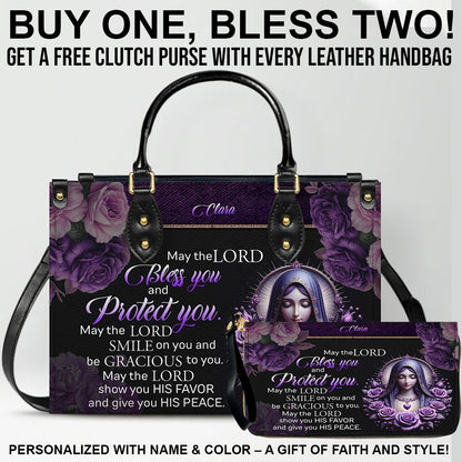 Personalized Leather Handbag with Free Clutch – Christian Women’s Faith Bag by CHRISTIANARTBAG