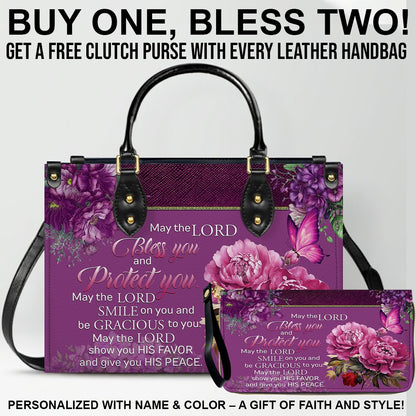 Personalized Leather Handbag with Free Clutch – Christian Women’s Faith Bag by CHRISTIANARTBAG