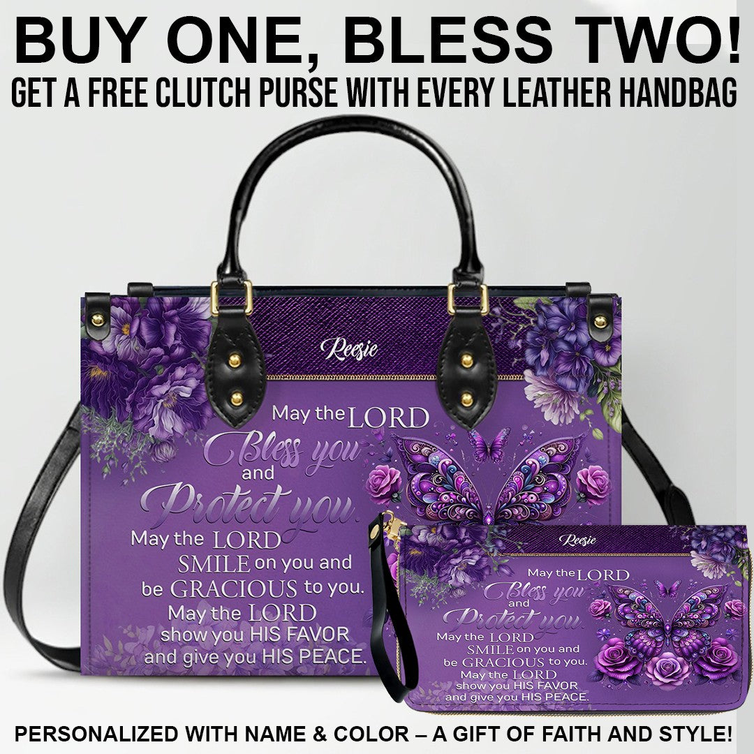 Personalized Leather Handbag with Free Clutch – Christian Women’s Faith Bag by CHRISTIANARTBAG