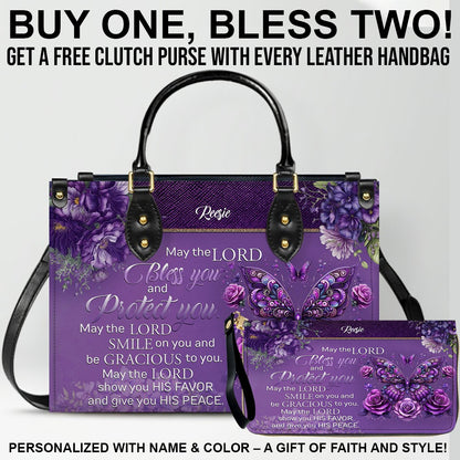 Personalized Leather Handbag with Free Clutch – Christian Women’s Faith Bag by CHRISTIANARTBAG