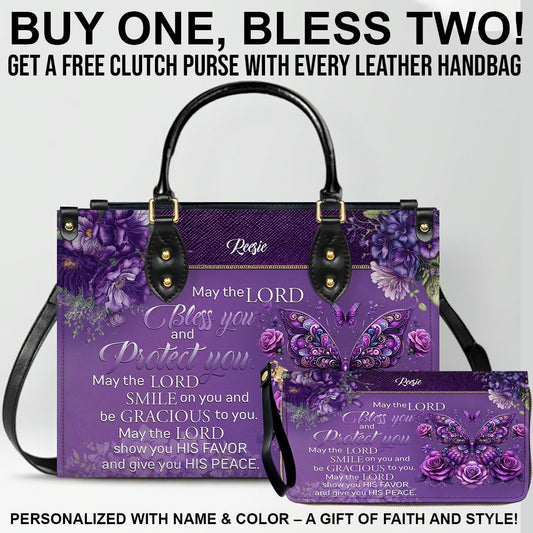 Personalized Leather Handbag with Free Clutch – Christian Women’s Faith Bag by CHRISTIANARTBAG