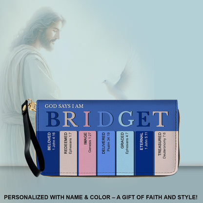 Christianartbag Clutch Purse, Uncover the sacred meaning of your name - Personalized Clutch Purse - Christian Gifts For Women, CAB0153025