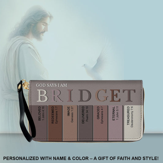 Christianartbag Clutch Purse, Uncover the sacred meaning of your name - Personalized Clutch Purse - Christian Gifts For Women, CAB0153025