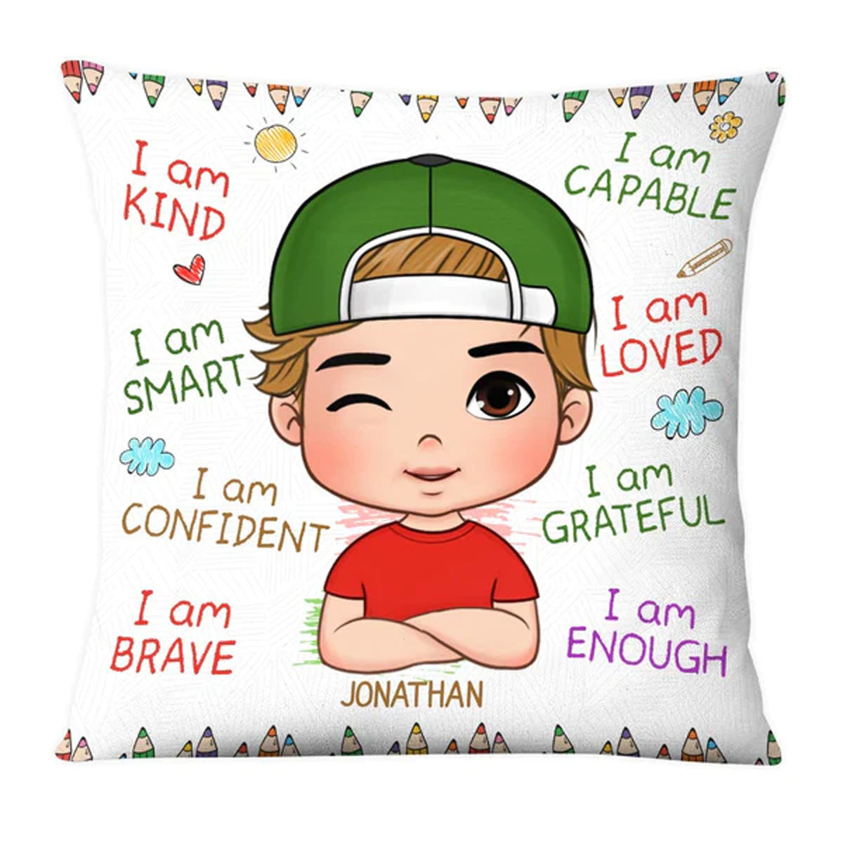 Christianartbag Pillow, I Am Kind Pillow, Personalized Throw Pillow, Christian Gift, Christian Pillow, Christmas Gift, CABPL01100923. - Christian Art Bag