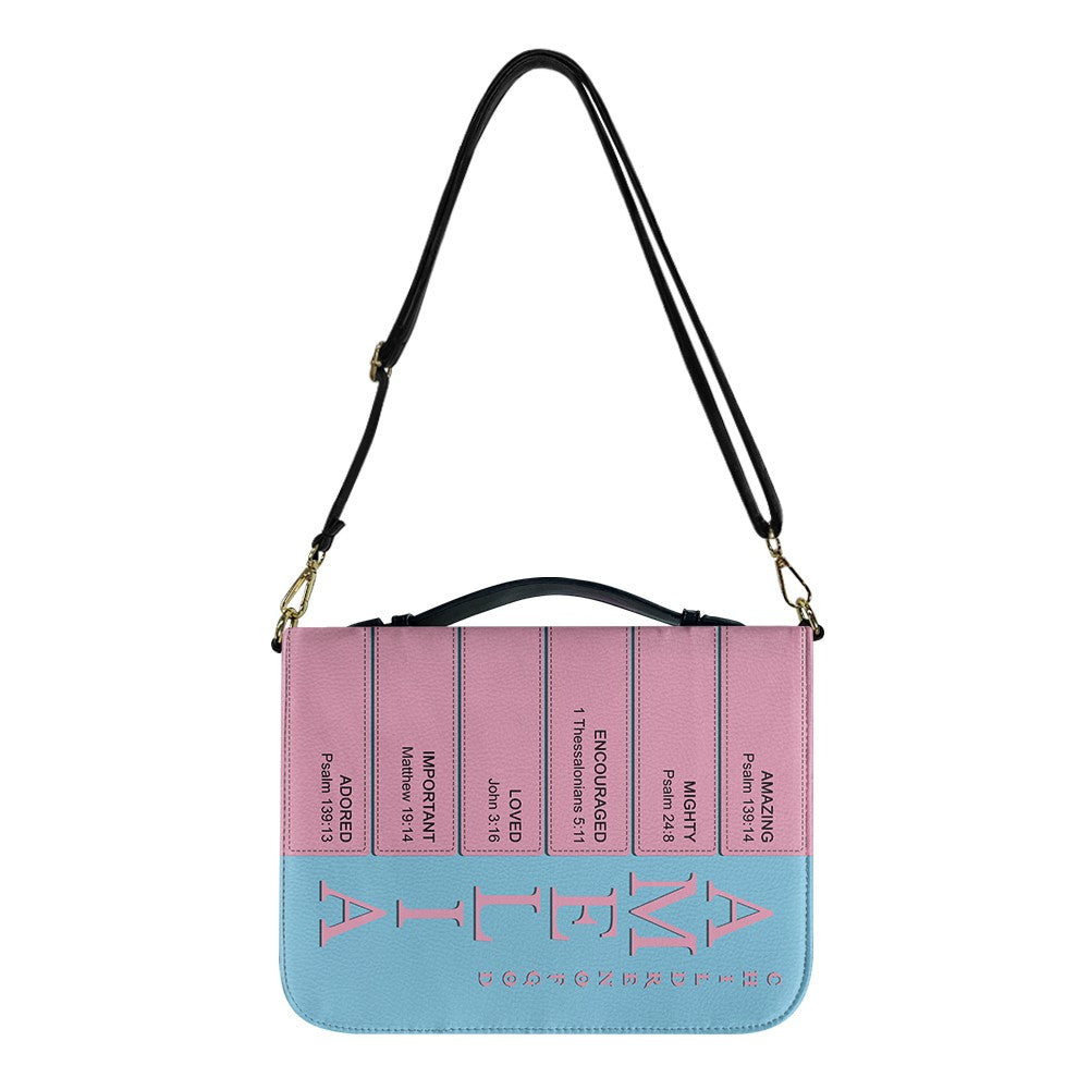 Personalized Bible Cover – Custom Name Scripture Acronym Design