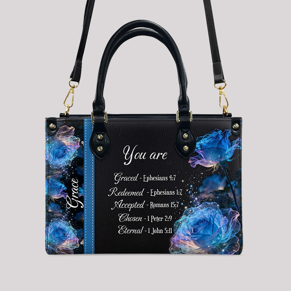 Personalized Leather Handbag with Bible Verses – Custom Christian Gift for Women | CHRISTIANARTBAG CAB010202426