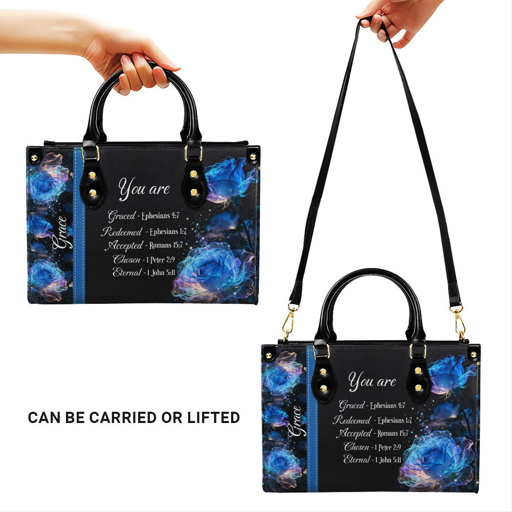 Personalized Leather Handbag with Bible Verses – Custom Christian Gift for Women | CHRISTIANARTBAG CAB010202426