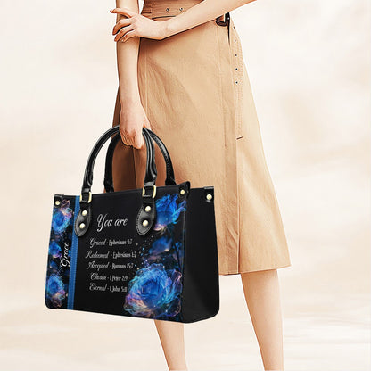 Personalized Leather Handbag with Bible Verses – Custom Christian Gift for Women | CHRISTIANARTBAG CAB010202426