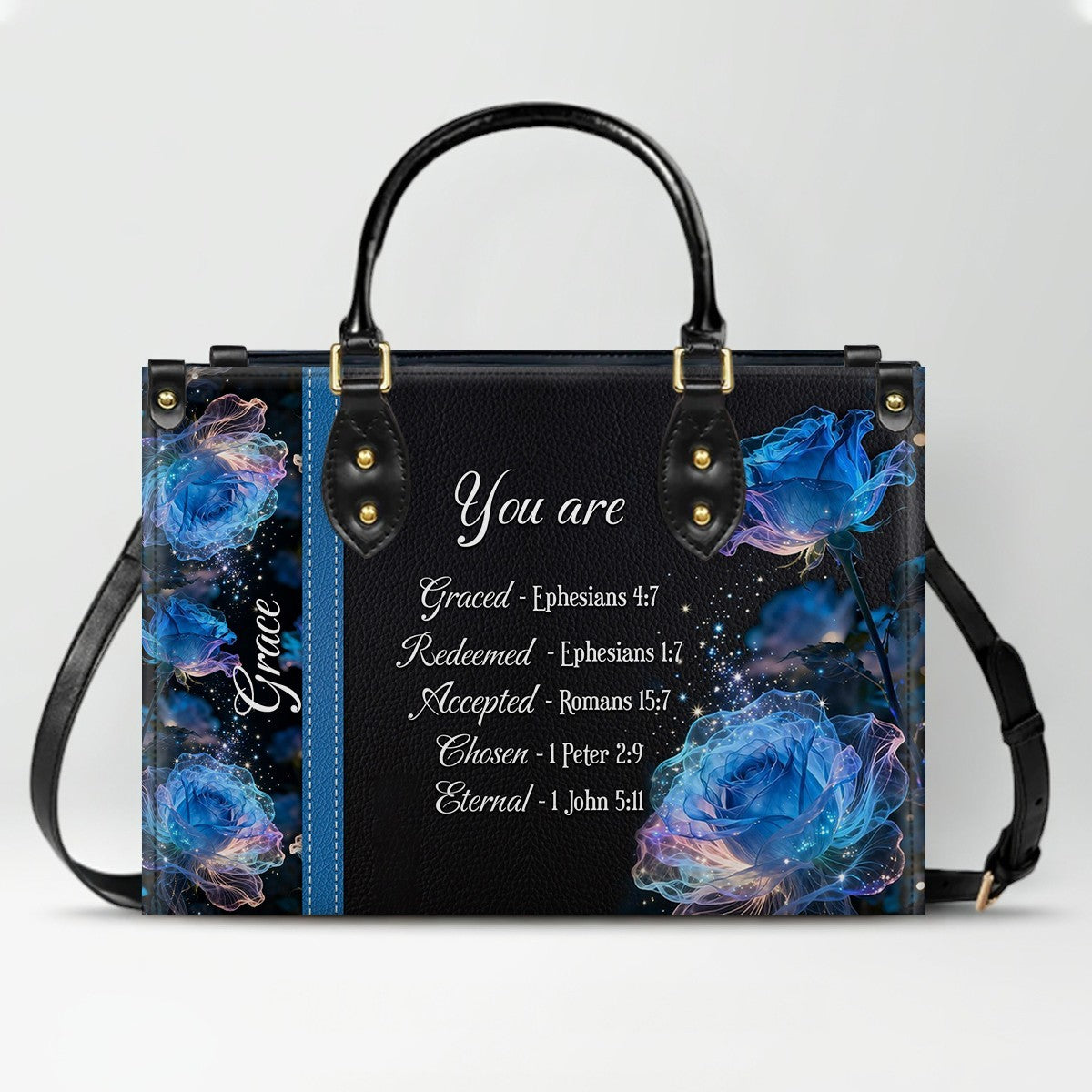 Personalized Leather Handbag with Bible Verses – Custom Christian Gift for Women | CHRISTIANARTBAG CAB010202426