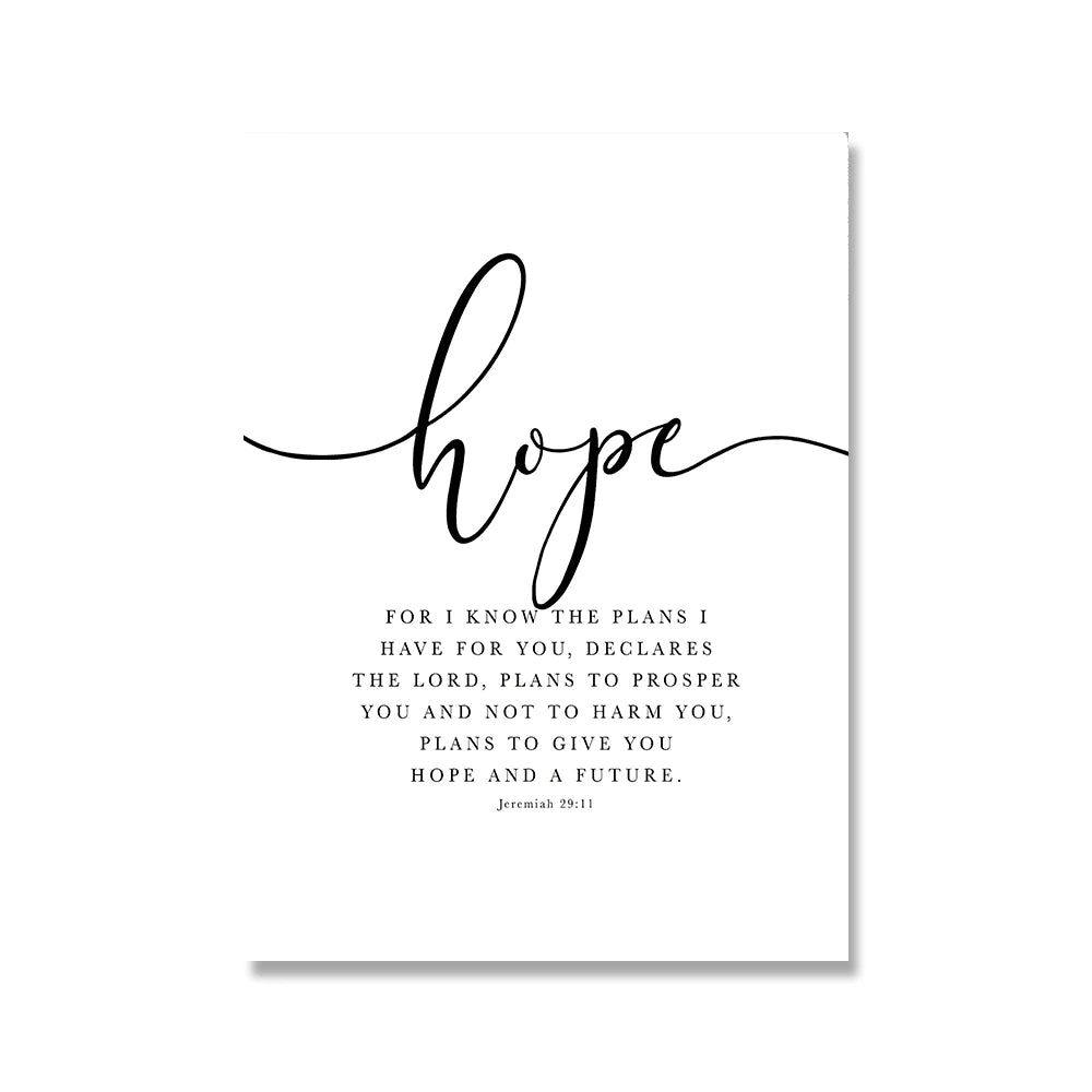 Christianartbag Home Decor, Bible Verse Poster and Prints Faith Hope Love Wall art Print Christian Quotes Canvas Painting Living Room Posters on the Wall - Christian Art Bag