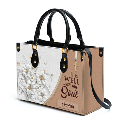 Christianart Designer Handbags, It Is Well With My Soul, Personalized Gifts, Gifts for Women. - Christian Art Bag