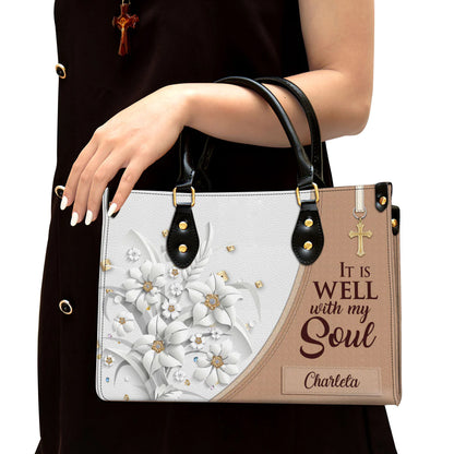 Christianart Designer Handbags, It Is Well With My Soul, Personalized Gifts, Gifts for Women. - Christian Art Bag