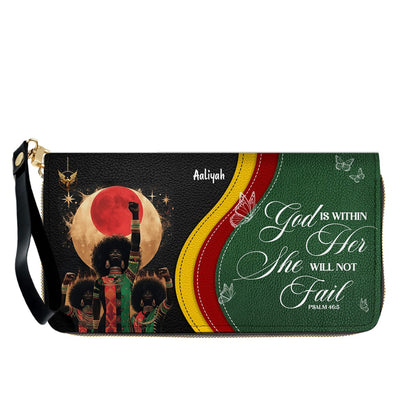 Set - Personalized Christian Leather Handbag & Wallet | Custom Bible Verse Faith Gift for Women by CHRISTIANARTBAG