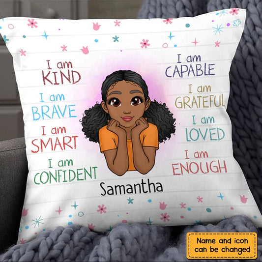 Christianartbag Pillow, I Am Kind Pillow, Personalized Throw Pillow, Christian Gift, Christian Pillow, Christmas Gift, CABPL02100923. - Christian Art Bag