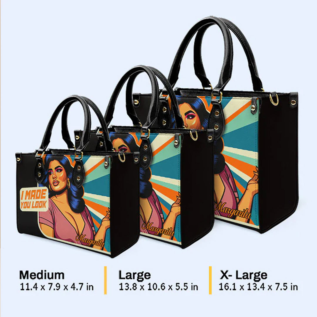 Bold & Beautiful: 'I Made You Look' Pop Art Leather Purse by CHRISTIANARTBAG CABLTHB01020424.