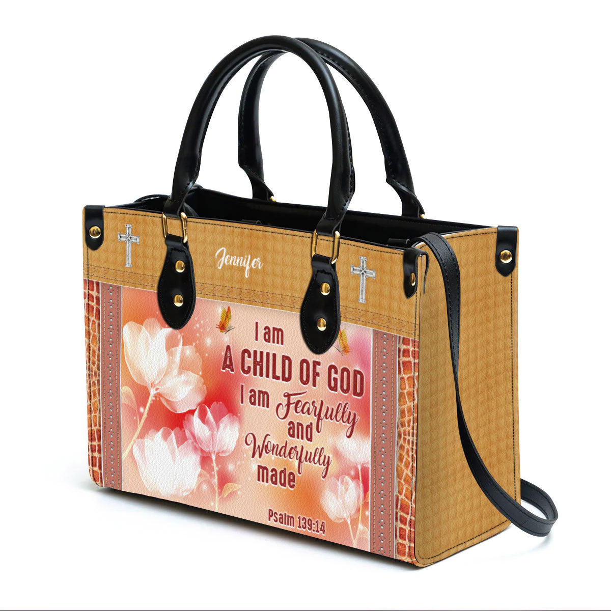 Christianartbag Handbag, I Am A Child Of God, Personalized Gifts, Gifts for Women, Christmas Gift. - Christian Art Bag